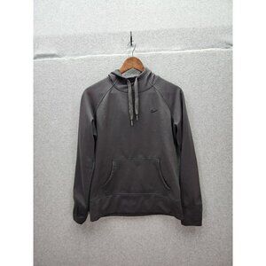 Nike Therma-Fit Gray Pullover Hoodie Sweatshirt With Thumbholes M